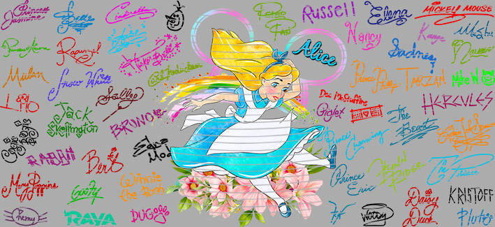 16oz Disney style-D-1291